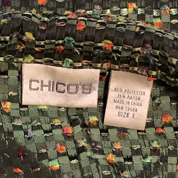 Chico’s green/multicolored blazer - Picture 8 of 10
